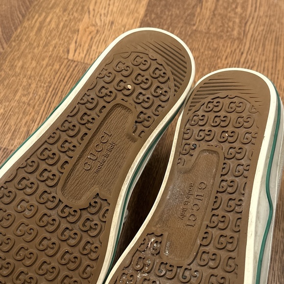 Gucci Tennis 1977 Low Top Canvas Cotton Distressed Sneakers Womens 39 US 9 - Picture 12 of 13